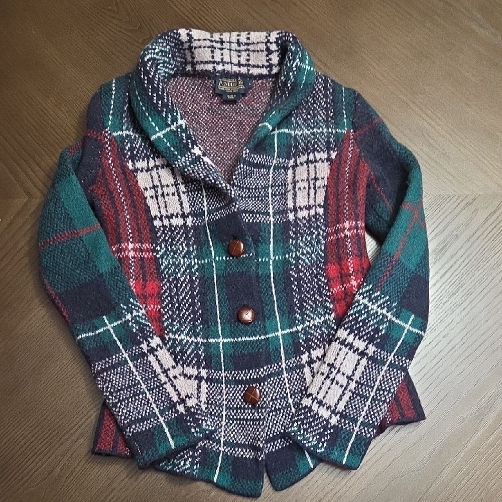 Pendleton Kids Plaid Blazer - Red, Green, Blue 100% Merino Wook